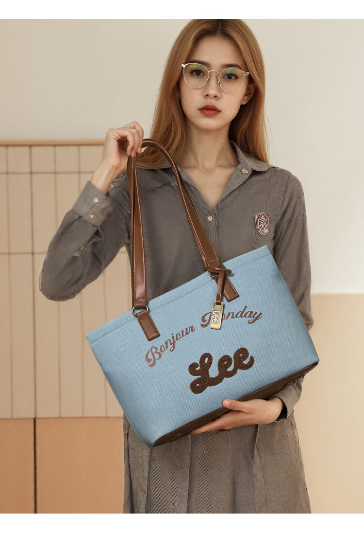 Lee Women's New Tote Bag, Handbag for School, Large Capacity Laptop Bag, Shoulder Bag, Gift, Birthday Present 26