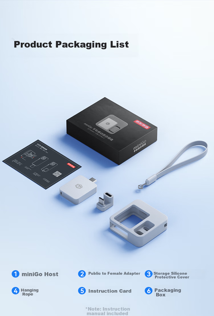 JD Original MiniGo Portable SSD 512GB (PSSD) with Read Speed up to 1000MB/s, Dual-Use External Hard Drive for Apple And Android Phones, Computers, Direct Connectio 14