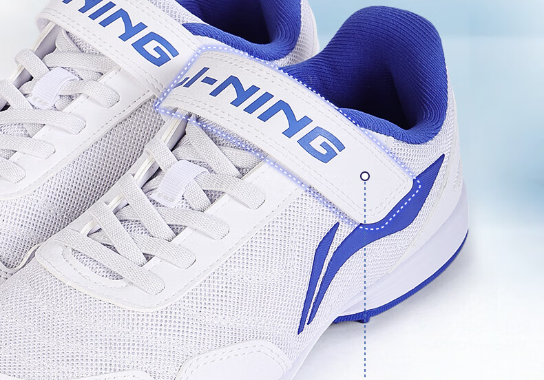 Li-Ning Children's Soccer Shoes, for Ages 6-12 Youth Professional Football Boots, TF Turf Cleats, Boys' Breathable Cleats for Summer, Blue, Size 36 23