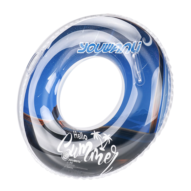 Kingpou Swimming Ring, Thickened Inflatable, Popular on Instagram, Adult Swimming Equipment Y501 Starry Sky 100#