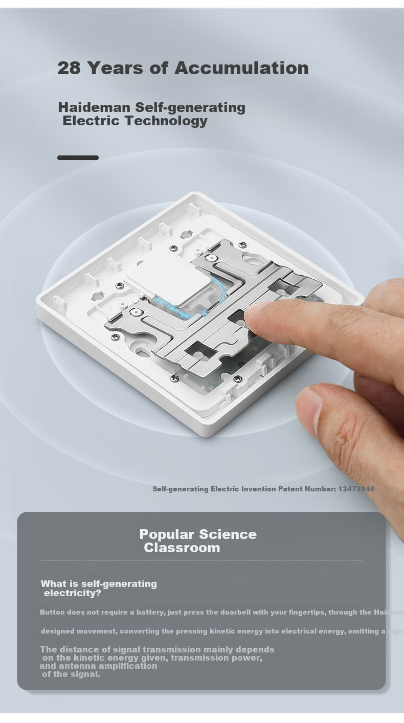 Advent FH861 Transmitter Wireless Doorbell Self-Generating with Individual Button (Cannot Be Used Separately) 5