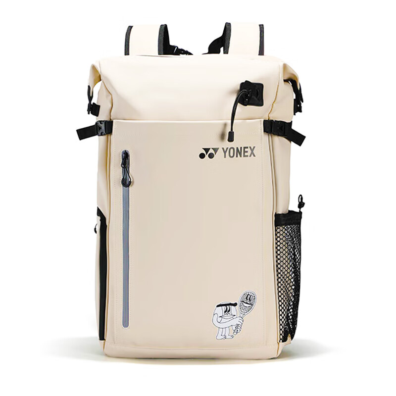 Ракетка для тенниса Yonex BA318CR Khaki, многофункциональная, с отдельным отсеком для обуви, вместительная, с двумя лямками, спортивный рюкзак