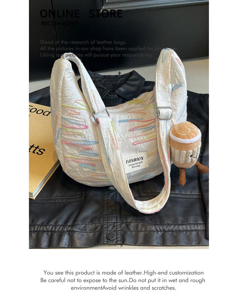 Aiqinghai Handbag, Women's Crossbody Bag, Dumpling Bag, Canvas Bag, Commuter Brand, Birthday And Mother's Day Gift, Practical Present for Mom 3