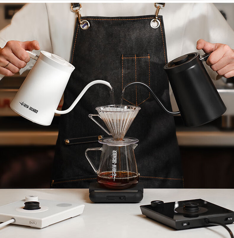 MHW-3BOMBER Assassination Bomber Temperature-Controlled Pour-Over Kettle, Electric Heating Pour-Over Flow Control Smart Coffee Kettle, Home Electric Water-Heated Tea Maker 31