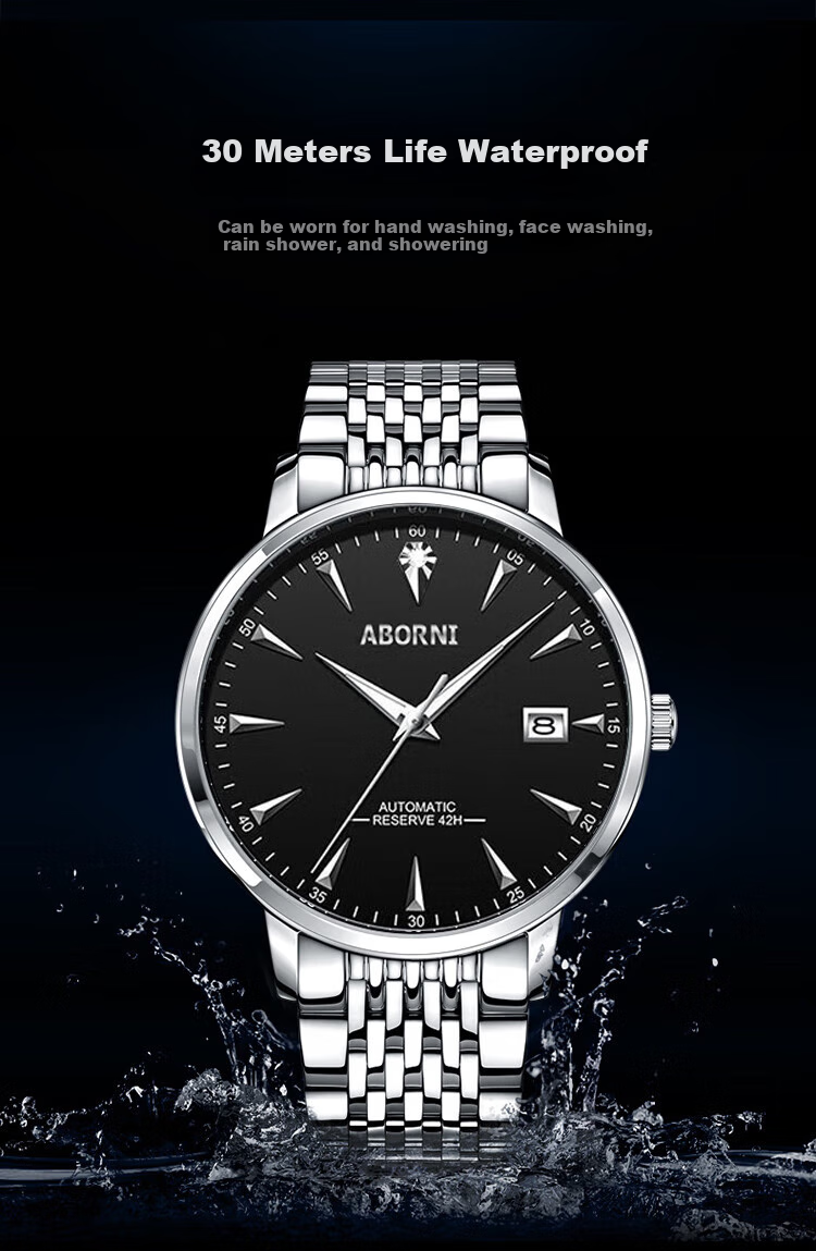 ABORNI Quartz Watch for Men, Mechanical Feel, Business Casual, Fashionable Chinese Brand, New Year's Gift for Boyfriend Or Husband 15