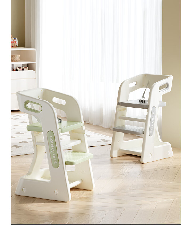Hobby Tree Children's Learning Chair Multifunctional Foldable Portable Dining Chair Gray 3