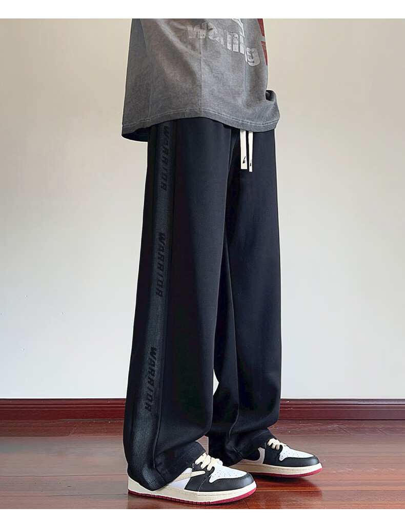 Warrior Pants for Men, Autumn Straight-Leg Casual Trousers, Draping Wide-Leg Pants, Versatile Sports Pants for Me 7