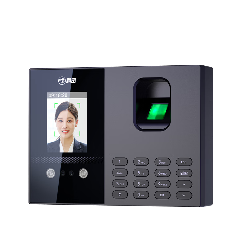 Kemi Intelligent Cloud Attendance Machine, Time Clock with Face Recognition + Fingerprint + Palm Vein Identification, Mini-Program Online Management, Real-Time Attendance Viewing, FC02C