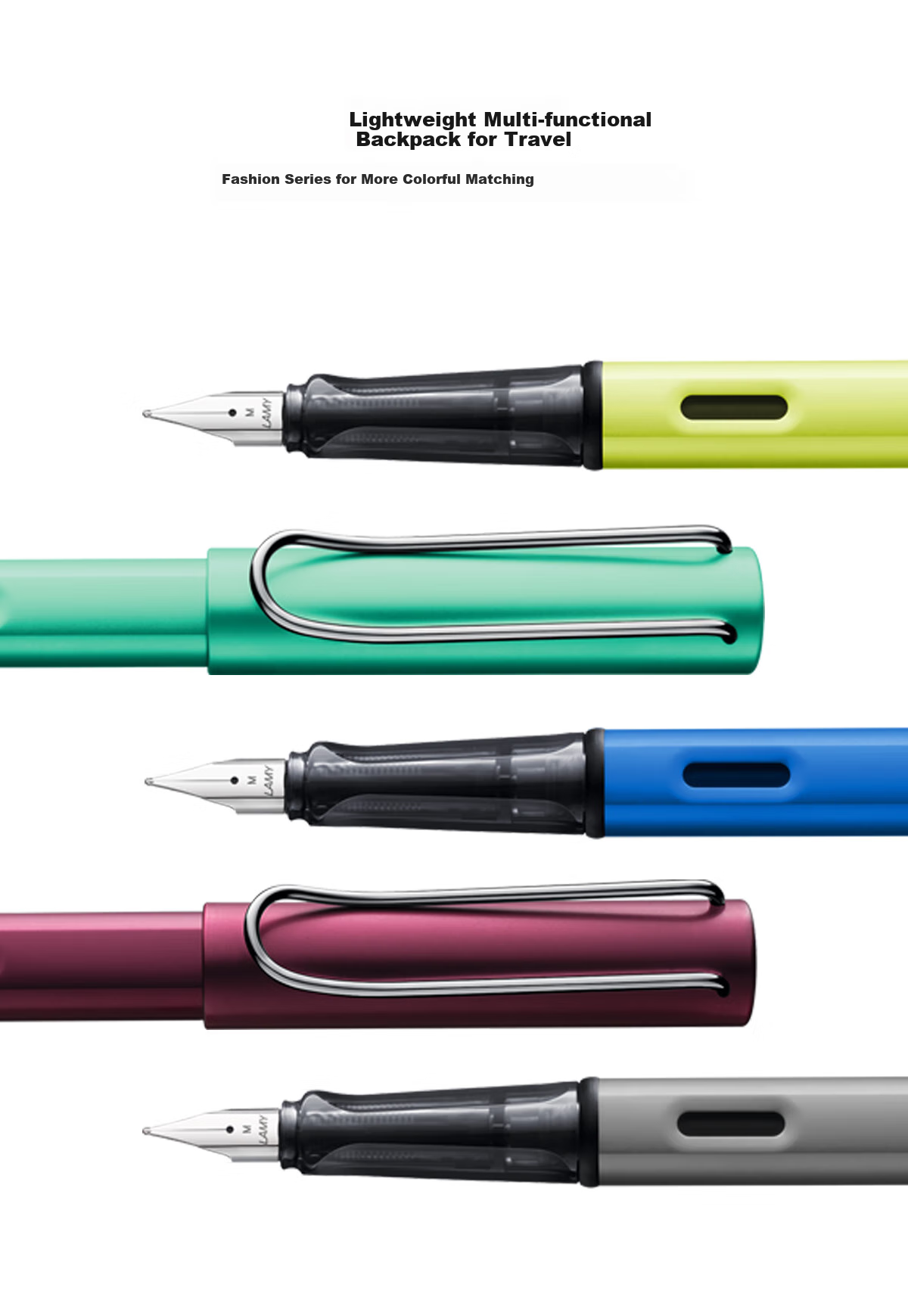 LAMY Fountain Pen, Star Series Handwriting Practice Posture-Correcting Fountain Pen, Student Stationery Office Gift, Holiday Present Corporate Bulk Purchase, Blue 28-0.5mm 8