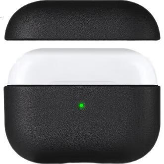 Защитный чехол Yingkaida для AirPods Pro 2, черный, кожаная текстура