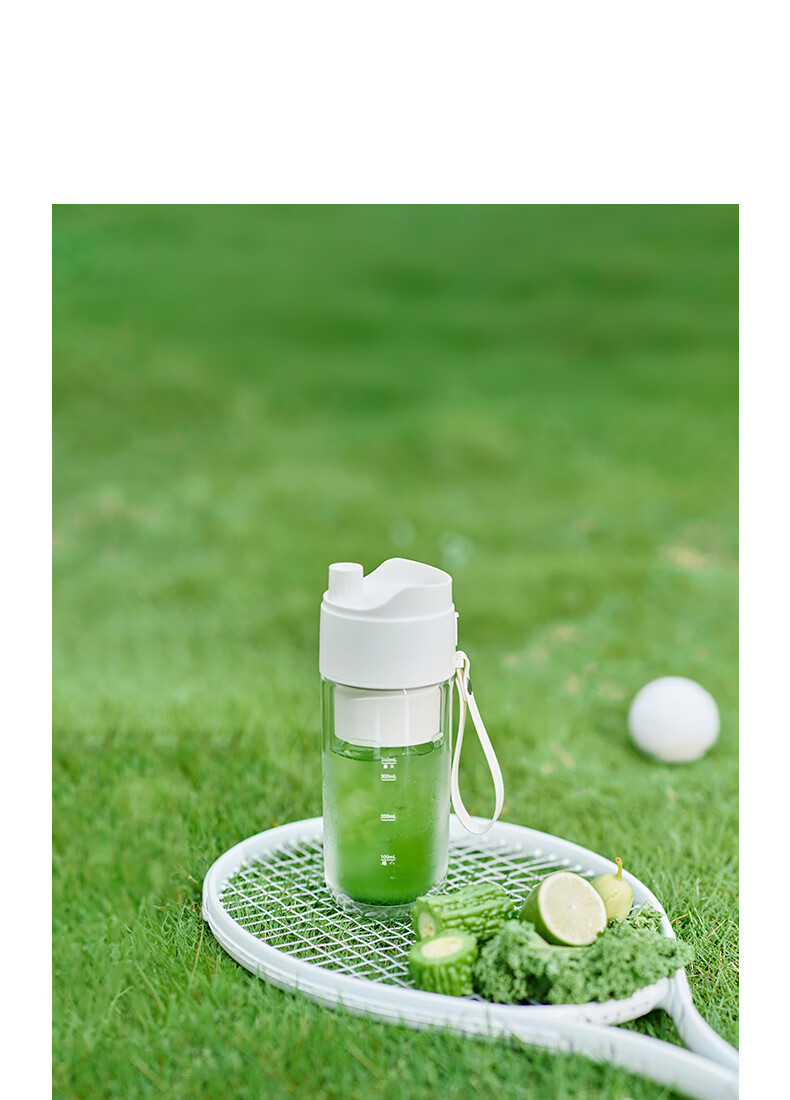 Olayks Instant Double-Layer Glass Juicer Cup Hollow Insulated Portable Juicer Multifunctional Small Household Juice Blender Fresh Fruit and Vegetable Juicer with Ice Crushing Travel Cup 14