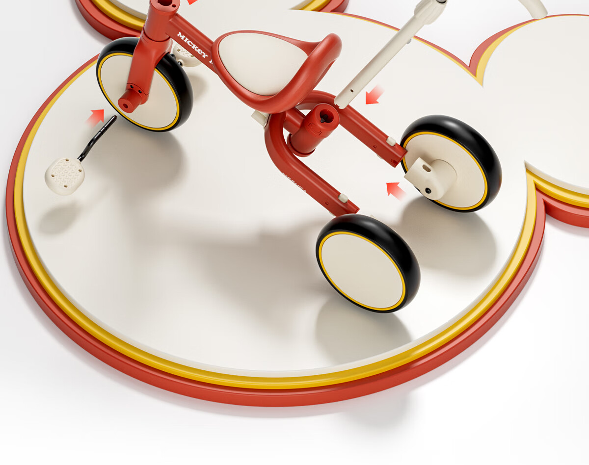 DISNEY Kids Tricycle Balance Bike 1-3-6 Years Toddler Pedal Bicycle Baby Birthday Gift Walker Push Bike 37