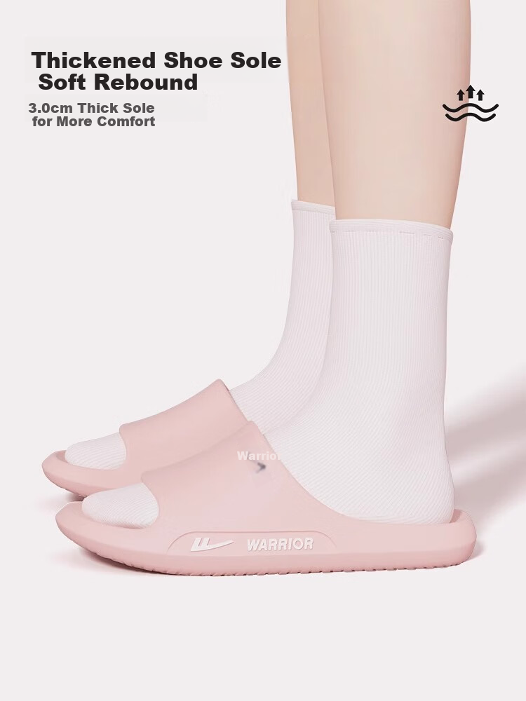Huili Women's Summer Slippers, Non-Slip Bathroom Slide Sandals, Eva Outdoor Wear Soft-Soled Beach Sandals, Orange, Size 38-39 4
