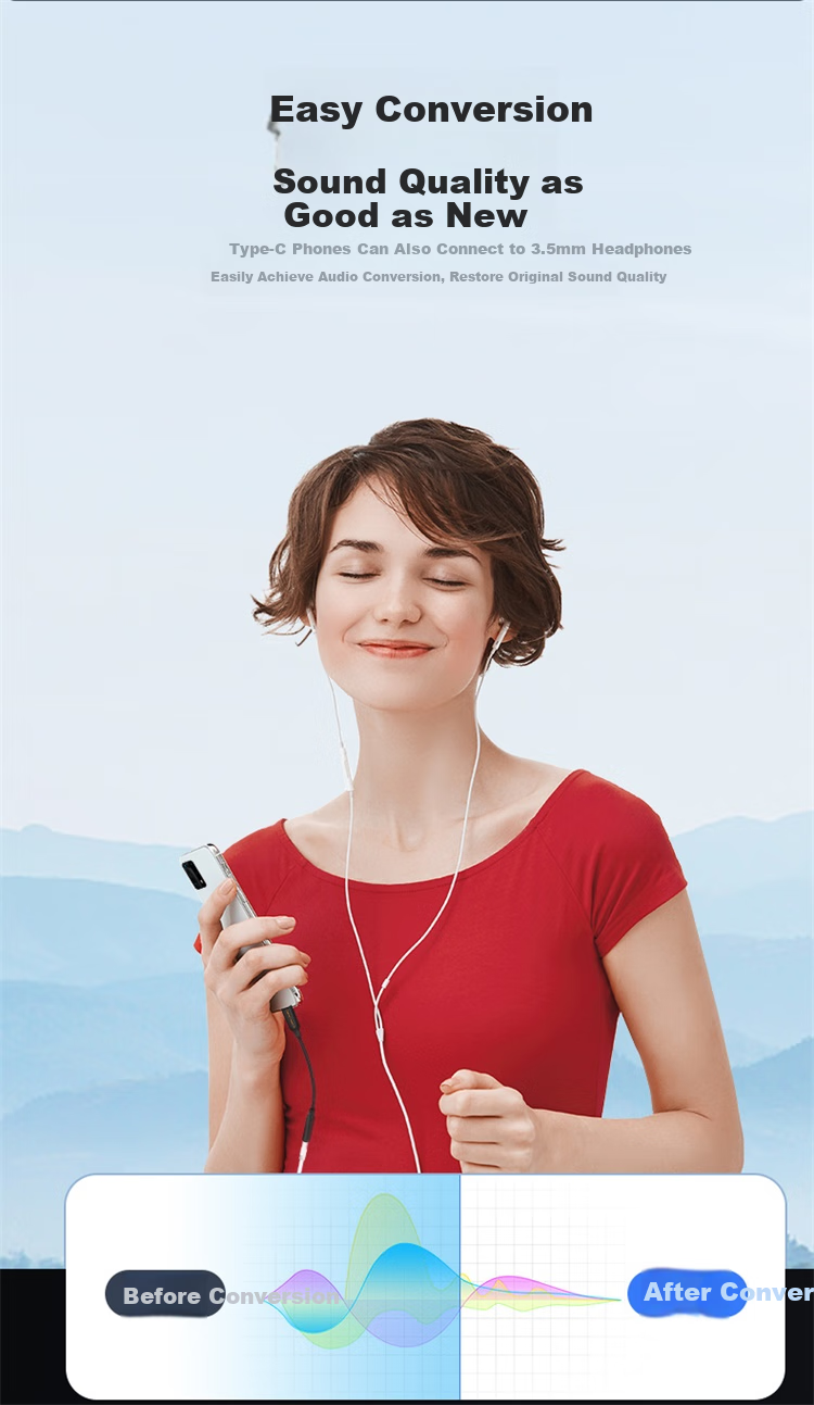 CABLE CREATION CD0707-G, Type-C to 3.5mm Audio Headphone Adapter, USB-C Converter, Two-In for Music And Calls, Compatible with Apple 15/16 And Huawei Mate60Pro 1