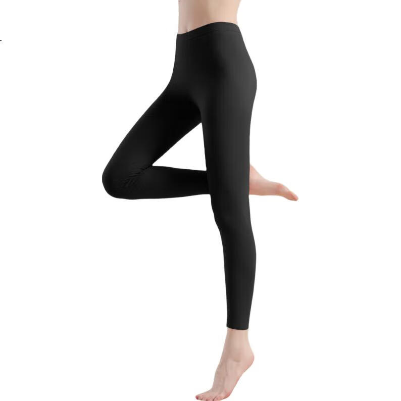 MiiOW Cashmere Silk Thermal Underwear for Women, High-Waist Seamless Slim-Fit Base Layer Leggings for Warmth, 2026 New Product Black