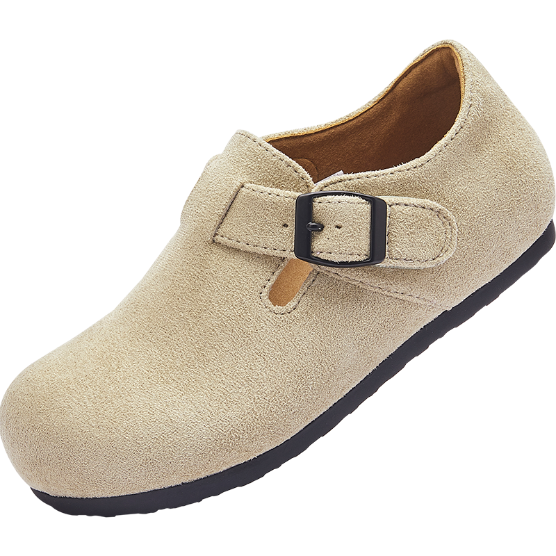 BALABALA Girls' Birkenstock-Style Shoes, Spring And Autumn Princess Shoes, Trendy Soft-Soled Shoes, Retro Fashionable British Style Trend
