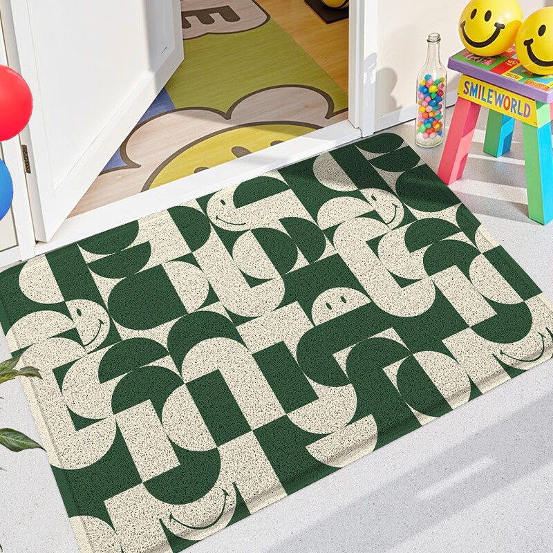 Dajiang Entrance Mat, Doorway Foot Mat, Cartoon Fun Entryway Mat, Silk Loop Doormat, Non-Slip Entrance Mat, 80x120cm