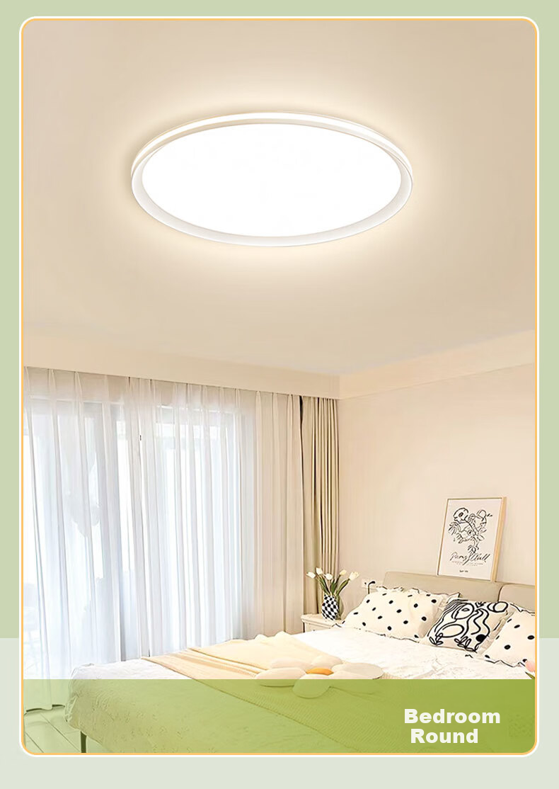 HD Full Spectrum Ceiling Light, Living Room Light, Main Light, Eye-Protecting LED Zhongshan Lighting Fixture, 26 Styles, Voice Control, High Brightness, Installation Included 15