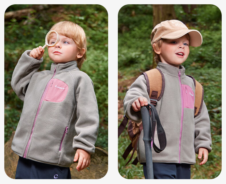 Ciciibear [Physical Anti-Static 7A Antibacterial] ciciibear Baby Fleece Jacket Boys and Girls Autumn Children's Warm Coat 4