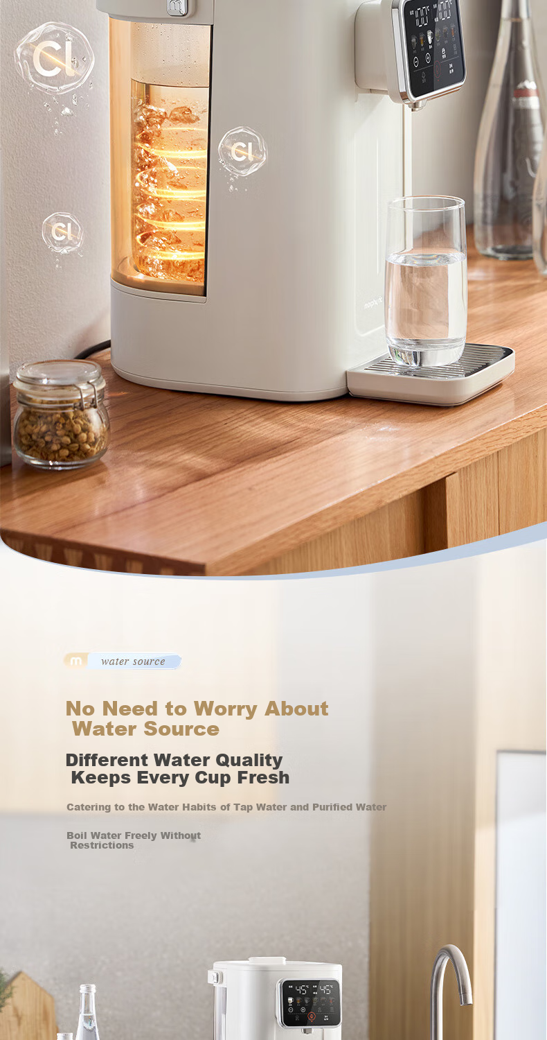 Morphyrichards Electric Kettle, Household Countertop 3L Water Boiler, Temperature Control All-In Automatic Kettle, Direct Drinking Water Dispenser with Detachable Tank, Milk Maker MR6073 9