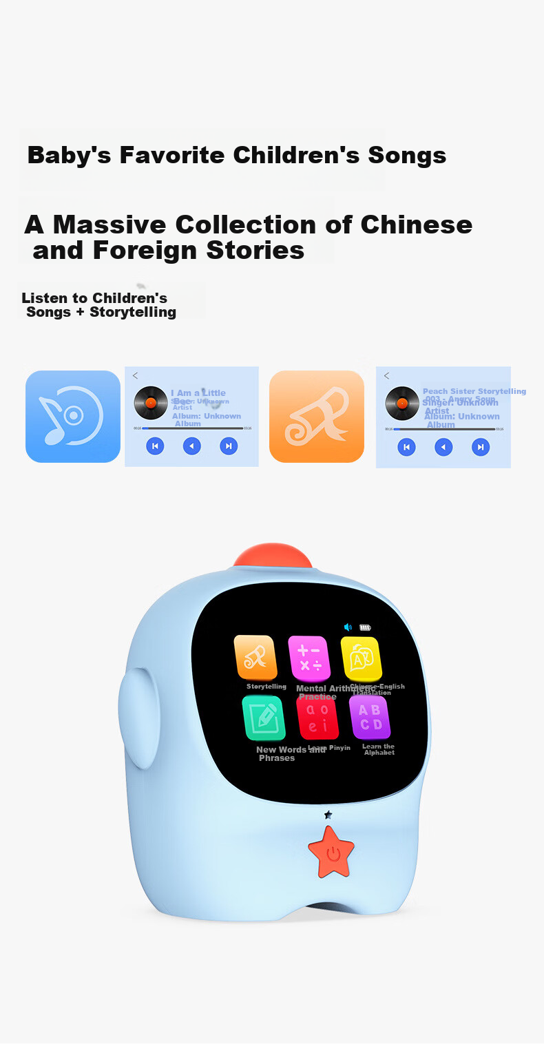 Yajia Smart Alarm Clock, AI Voice Time Management Device, Children's Educational Tool, Student Learning Self-Discipline Manager, Timer 11
