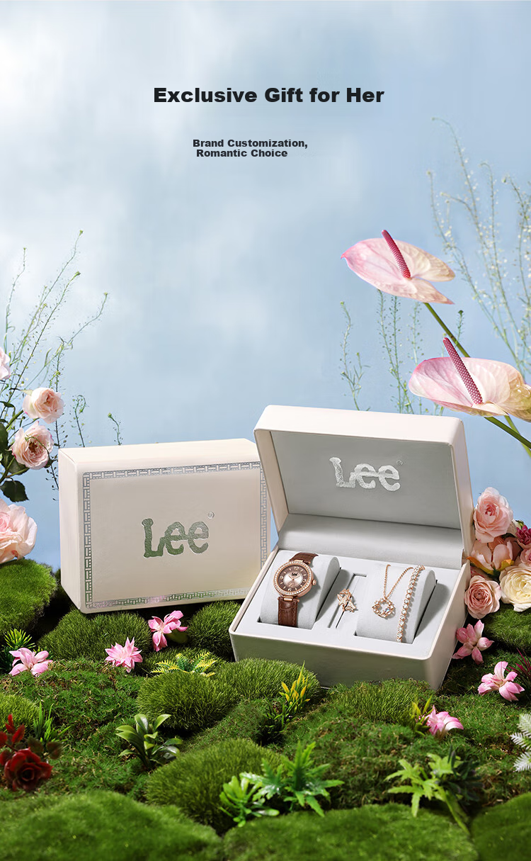 Lee Women's Watch, Simple Leather Strap, Compact Vintage Light Luxury Quartz Watch, Birthday Gift, 2026 New Model M498, Brow 8