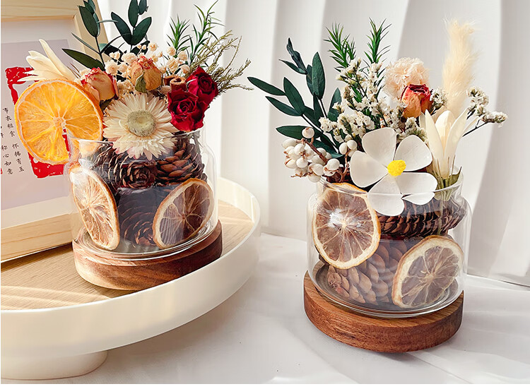 Fan Ye's Cinnamon Dried Flower Aromatherapy Ornament Home Bedroom Long-lasting Flameless Diffuser Handmade Kit Teacher's Day Birthday Gift 9