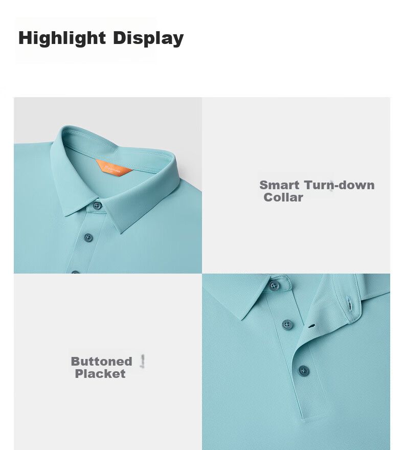 Biyinlefen [Ice Technology] Summer Men's Top, Casual Outdoor Versatile Skin-Friendly Business Commute Outfit, Short-Sleeve POLO Shirt 4