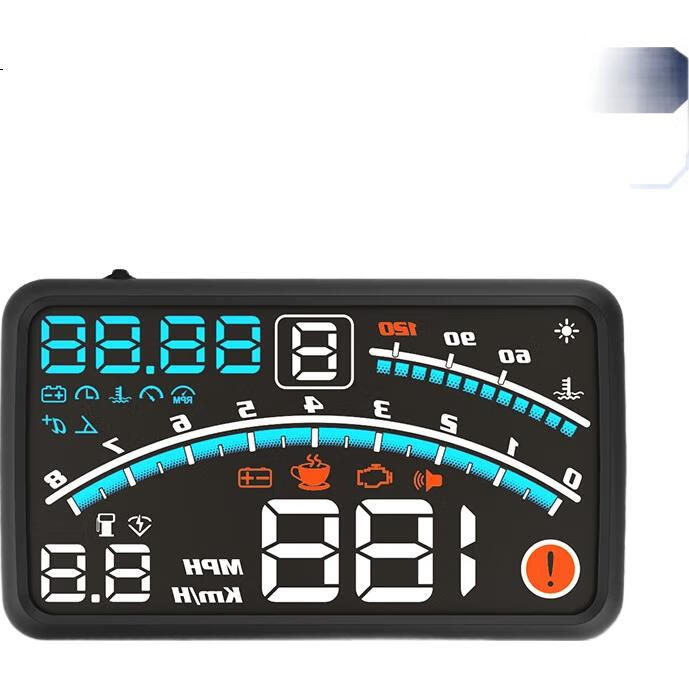 Автомобильный проектор HUD Zianpingxian 4E, многофункциональный, OBD, на лобовое стекло, с напоминанием о положении полосы