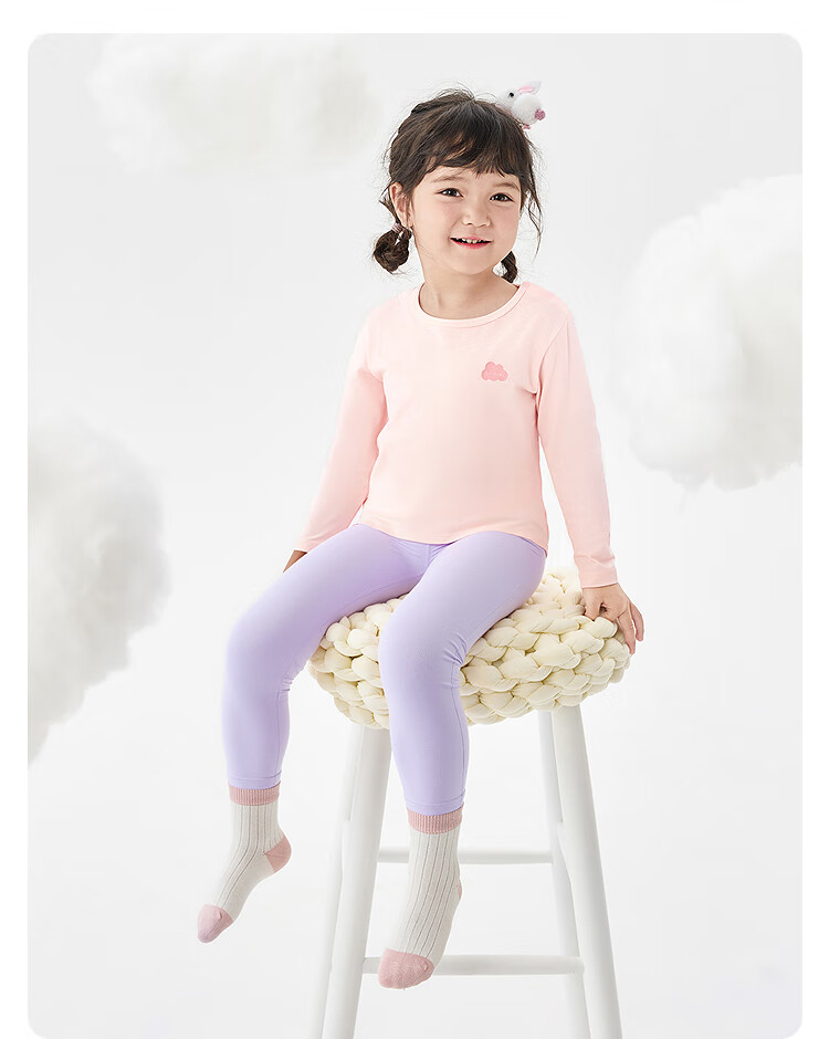 Balabala Girls' Thermal Pants Autumn Children's Leggings Toddler Kids Sleepwear 2-Pack 209925169006 4