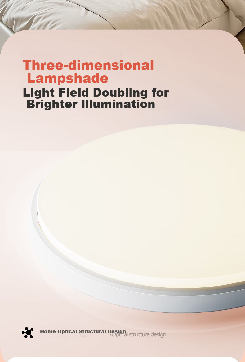 GUJIA LED Ceiling Light Simple Balcony Hallway Living Room Bedroom Eye Protection Puri Lighting Fixture Three Colors [Installation Included] 7