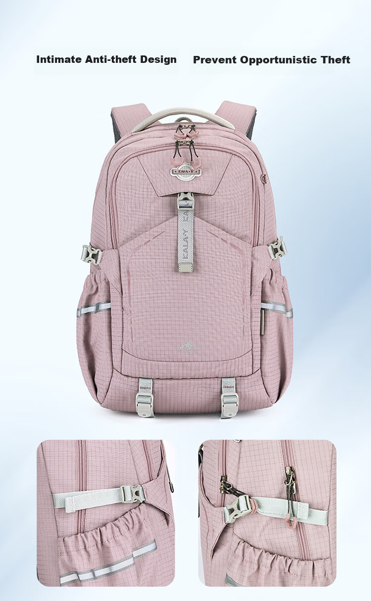 KALA·Y Middle School Student Backpack, Large Capacity, Lightweight, Casual Outdoor Backpack, Stylish And Attractive Unisex Shoulder Bag for Travel 13