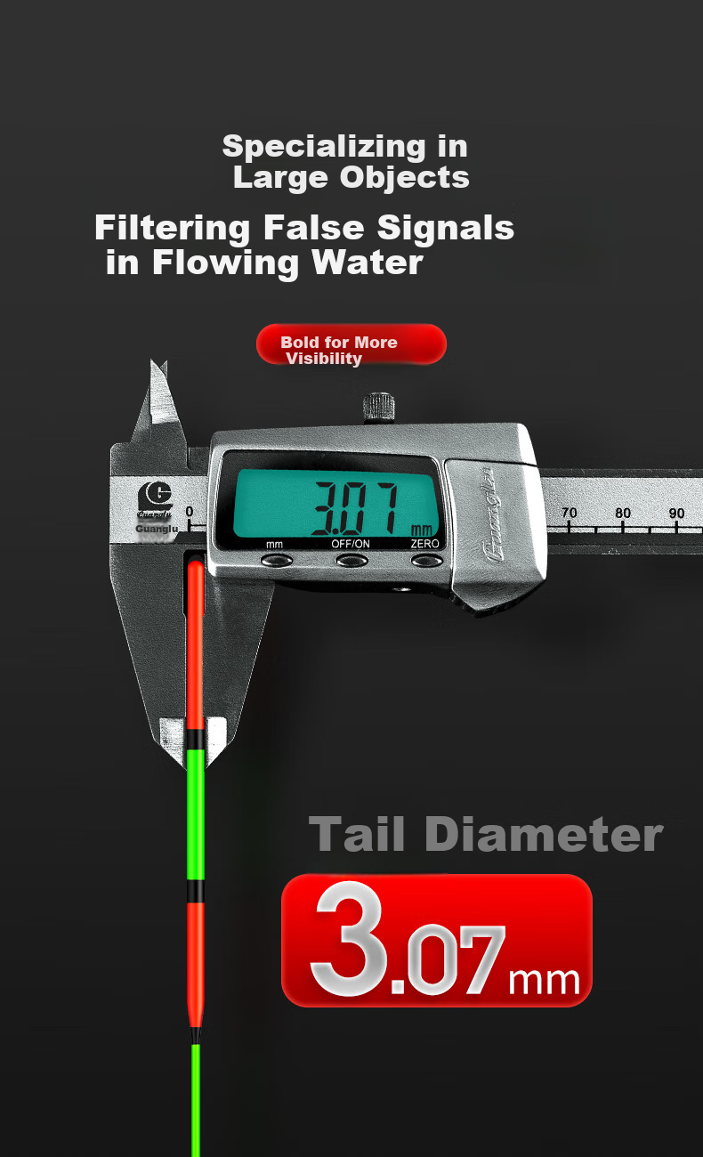 Xiaofengxian L-P04 Carp And Bighead Carp Mixed Breeding Reed Float, Highly Sensitive, Eye-Catching, Thickened Stroke, Big Fish Float, Black Pit Buoy, Fishing Tackle 5