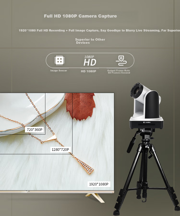 TCHD Video Tianchuanghengda Ultra HD Live Streaming Camera, E-commerce Product Camera, HDMII Dedicated 1080P Beauty Camera, Video Conference Camera TC-980S 7
