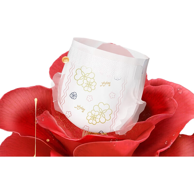 Подгузники Yiying Red Flower Mountain Tea Pants, размер S, 112 шт. - мягкие и сухие для новорожденных