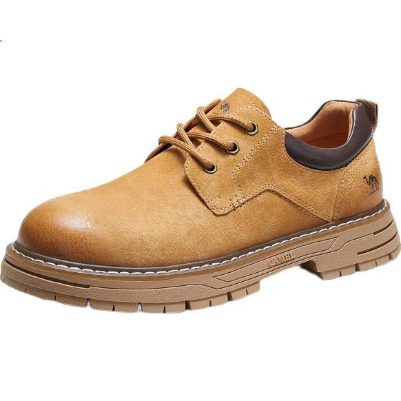 Мужские ботинки CAMEL, низкие, кожаные, повседневные, модель G15A076064, цвет Camel, размер 42