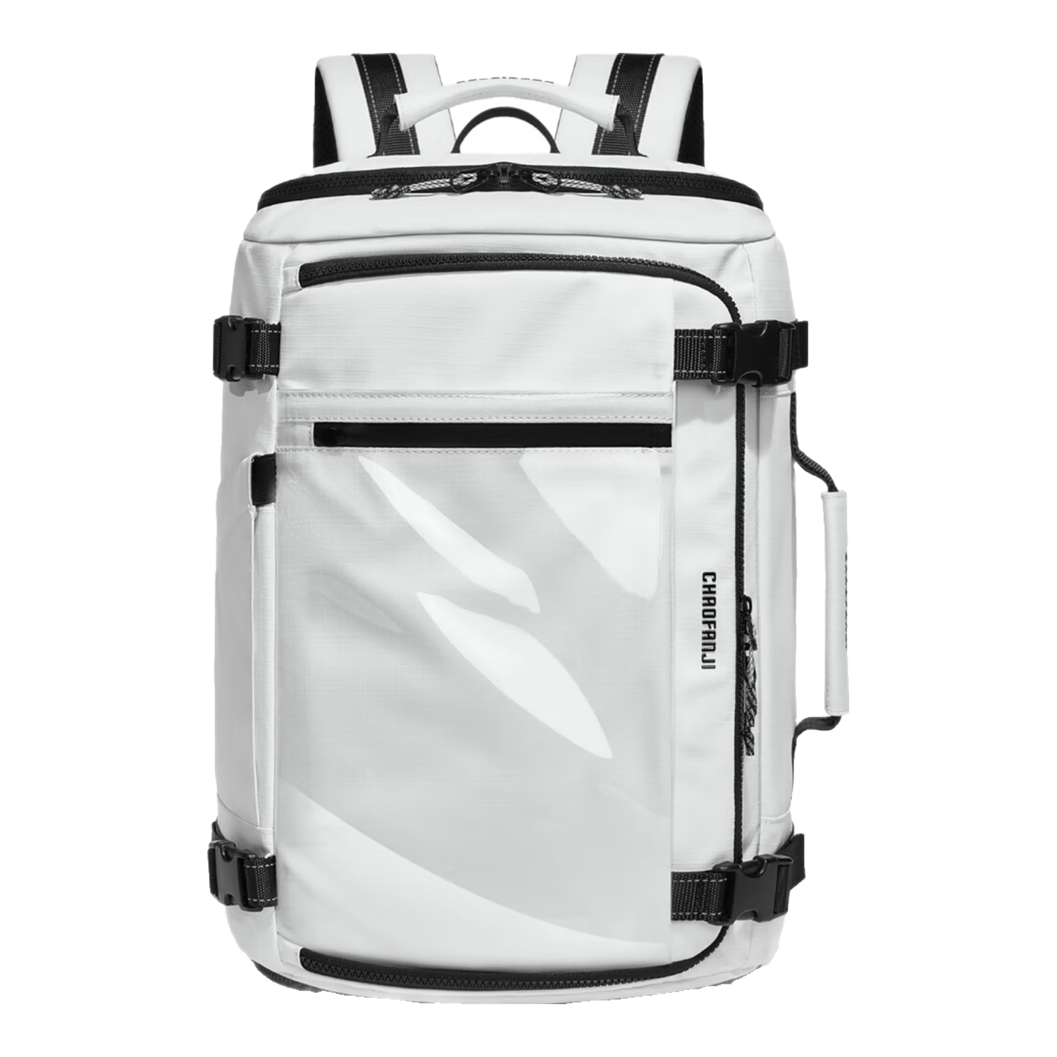 CHAOFANJI Large Capacity Backpack for Travel And Business Trips, Multifunctional Expandable Backpack - Tuhui White (With 5cm Expansion Layer)