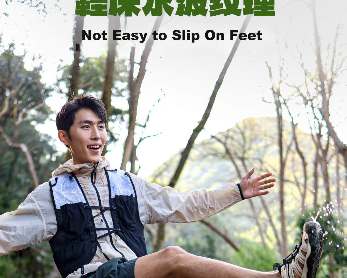 CAMEL Outdoor Water Trekking Beach Breathable Casual Sports Sandals for Men G15M076023 Off-White/Black Size 44 19