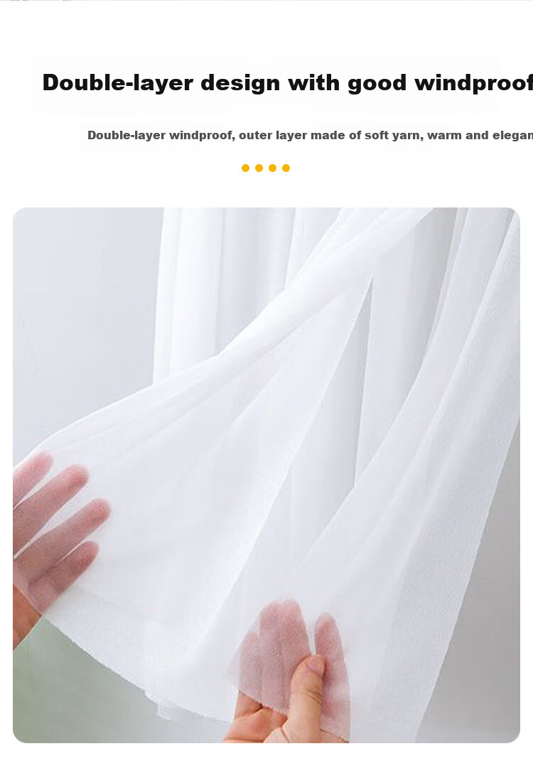 Baoshi Air Conditioner Wind Deflector, Anti-Direct Blowing, Dust Cover, Extended 75cm, Dense Mesh, Polyester 5