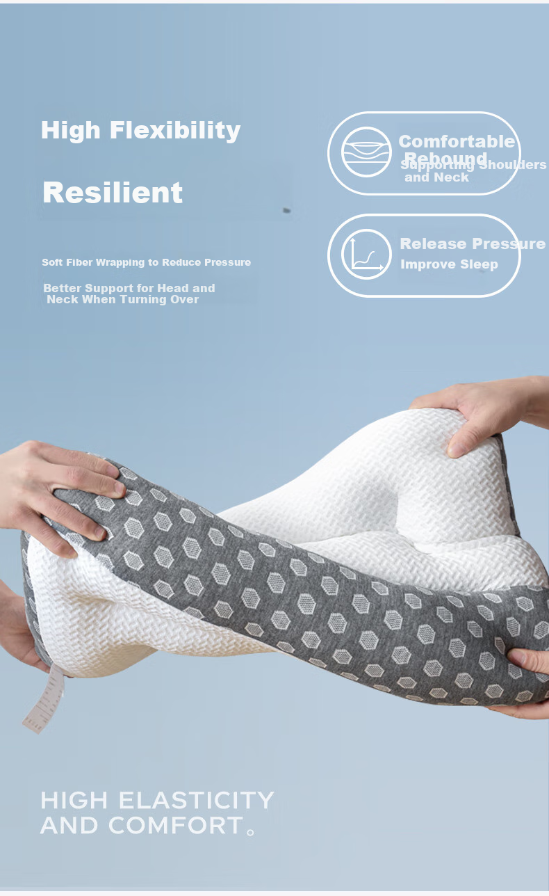 CROWN Pillow, Cervical Spine Protection, Deep Sleep Pillowcase, Adult Men's Sleeping Pillow, Specialized for Sleeping, Non-Sagging, Hotel Use, One Pair for Two 9