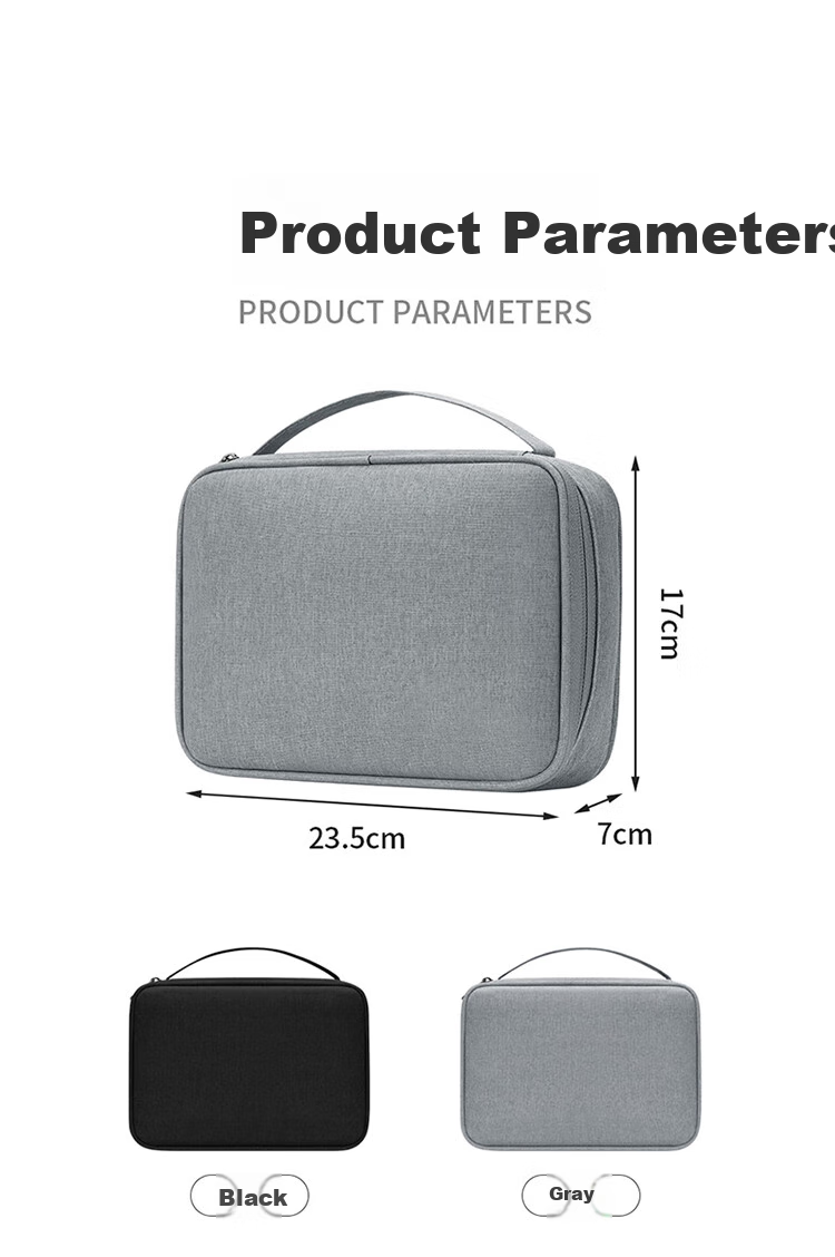 BUBM Cable Management Pouch for Digital Accessories, Laptop Charging Cables, Power Banks, Hard Drives, Travel Portable Organizer Bag, Single Layer Medium Size, Black 10