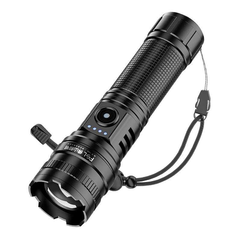 Foshan Lighting High-Power Flashlight Zoomable Ultra-Bright Long-Range Long-Lasting Portable Military Outdoor Cycling Home Use Lamp