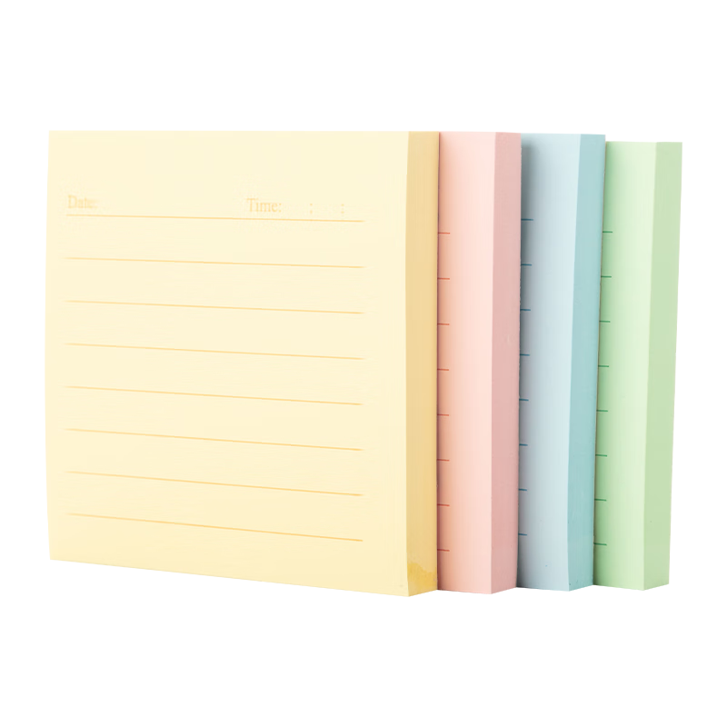 M&G Full Adhesive Horizontal Lined Sticky Notes Large Error Correction Memo Pads Pink 76x75mm YS-29333 Student Office Supplies