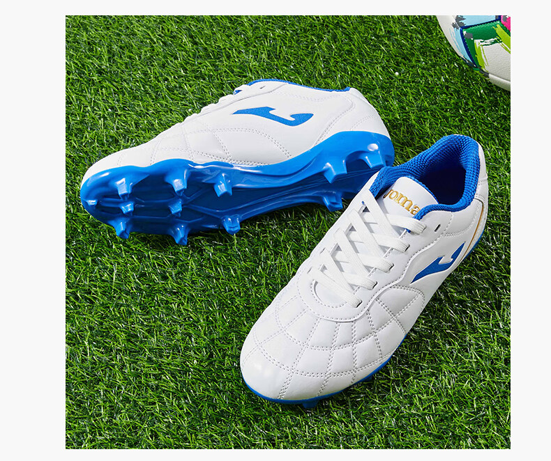 JOMA Kids Soccer Shoes AG Studs 2025 New Youth Student Professional Football Training Shoes Red Gold Size 35 1