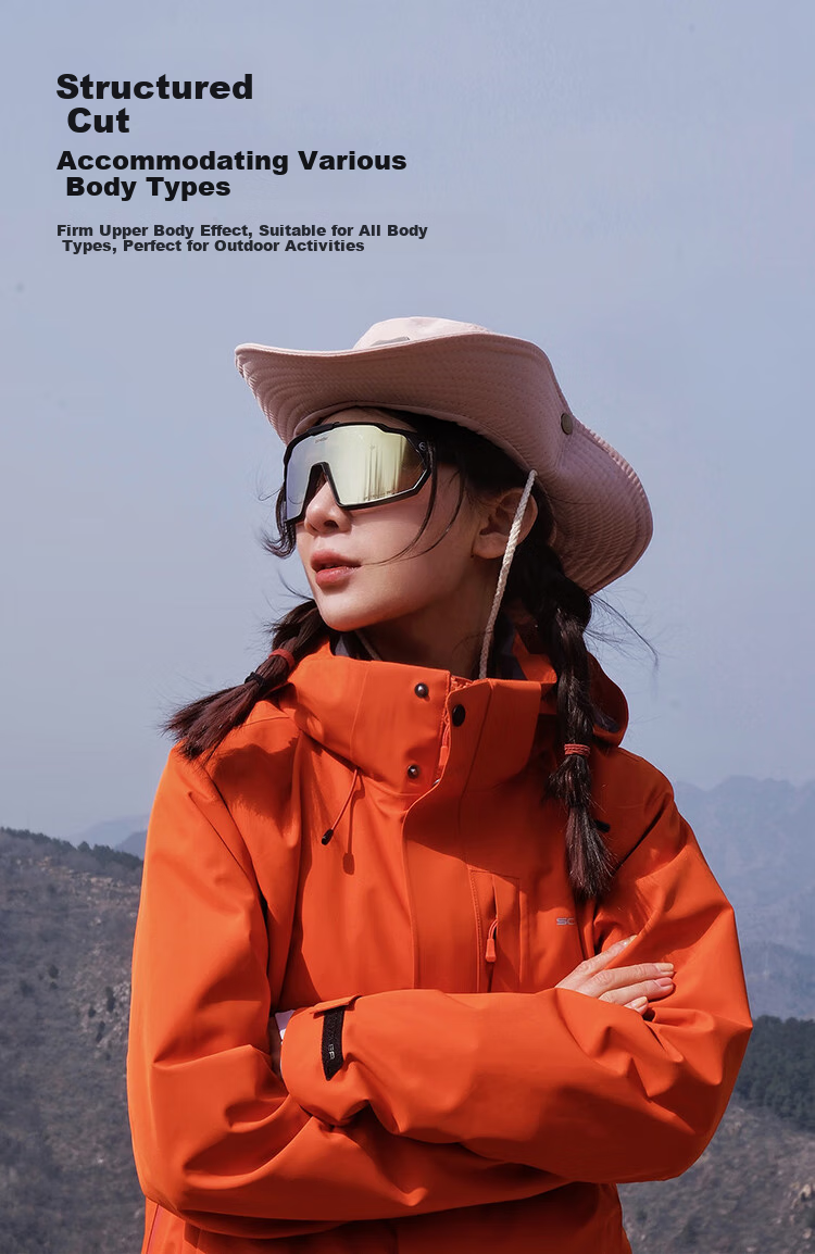 SCALER [Lingfeng] Men's Spring And Summer New Outdoor Breathable Wear-Resistant Mountaineering Hiking Jacket for Women S593 18