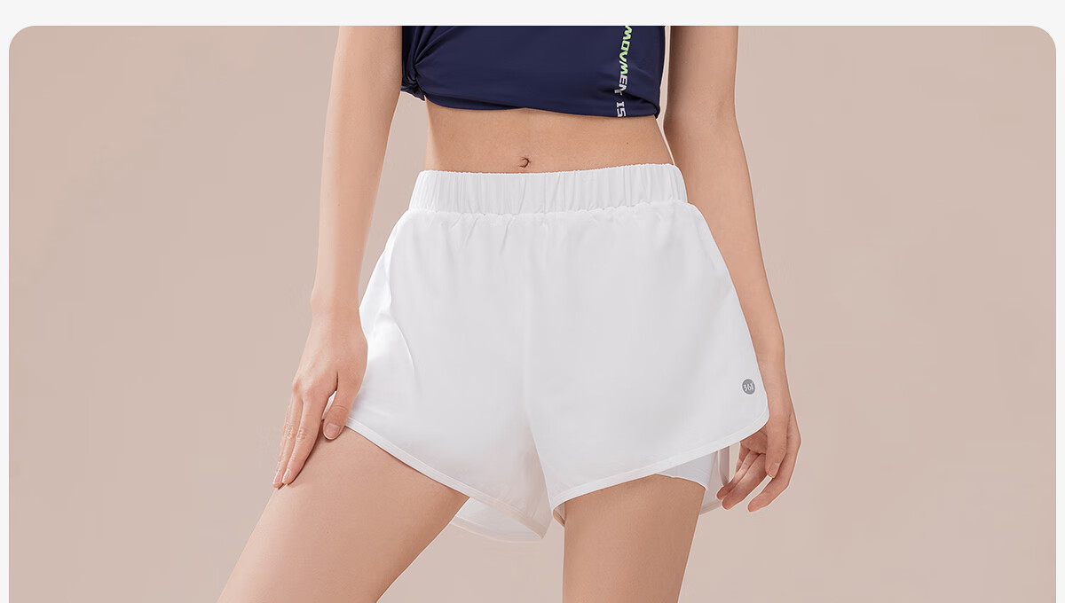 361° Women's Sports Running Shorts Anti-Exposure Yoga Layered Fitness Shorts 25