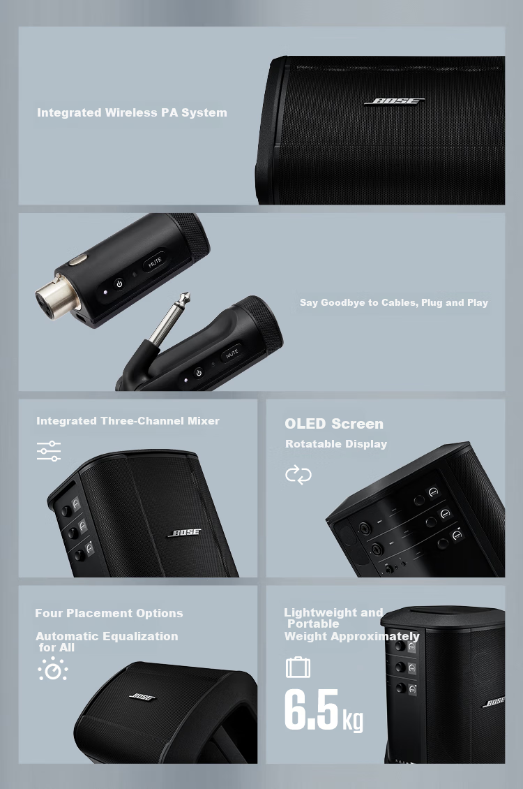 BOSE BOSE S1 Pro+ BOSE Multifunctional Portable Outdoor Wireless Bluetooth Speaker for Music, Karaoke, And Professional Audio 2