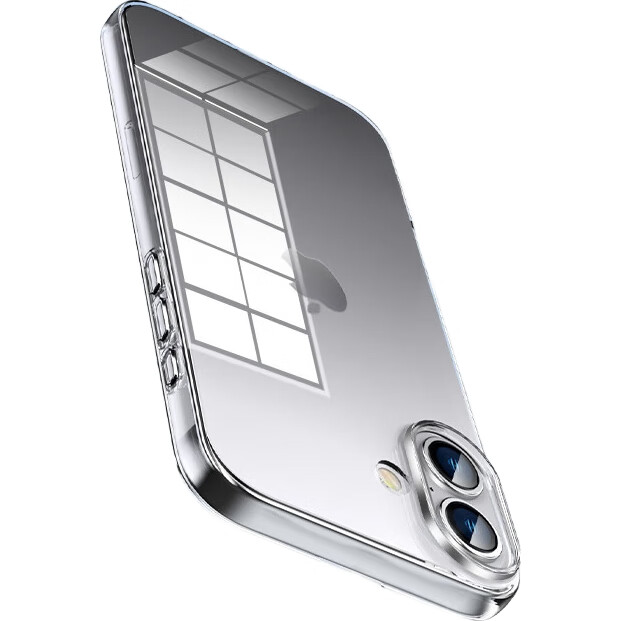 Чехол ESCAPE для Apple iPhone 16, прозрачный, ультратонкий, противоударный, из мягкого ТПУ, простой и стильный дизайн для мужчин и женщин, полностью прозрачный