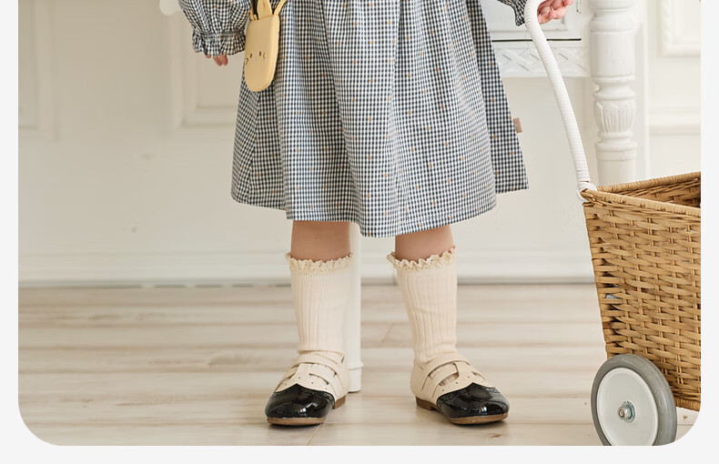 DAVE & BELLA Children's Non-Slip Leather Shoes, Autumn Girls' Soft-Soled Princess Shoes with Chanel-Inspired Style for Older Childre 12