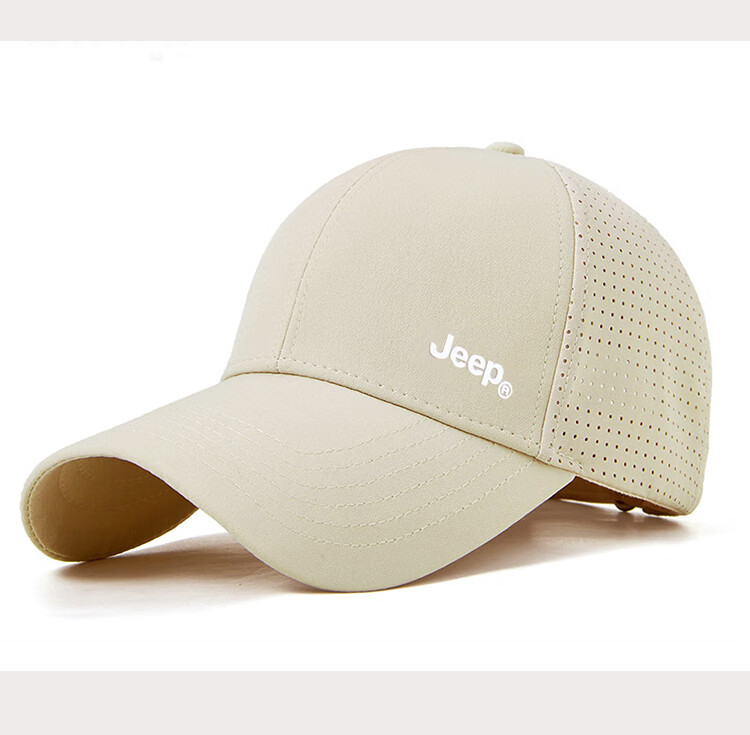 JEEP Baseball Cap for Men, Large Head Circumference, Outdoor Breathable Visor Cap, Sun Hat for Men And Women, Black 14